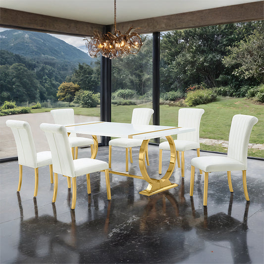Holbaek - 7 Pc 80" Dining Table Set
