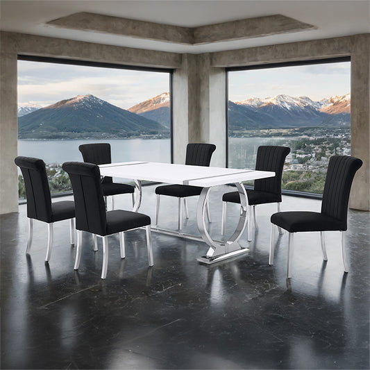 Holbaek - 5 Pc 80" Dining Table Set