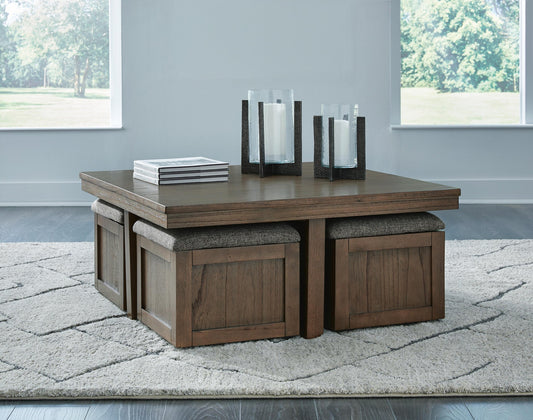 Mesa de cóctel Boardernest con 4 taburetes (5/CN)