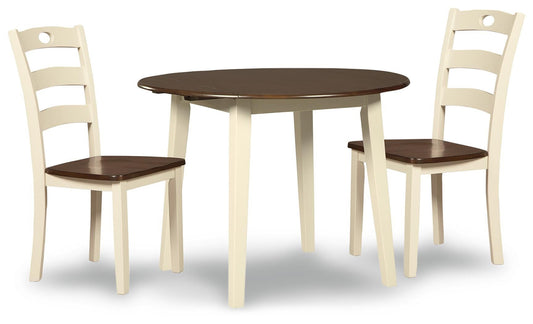 Mesa de comedor y dos sillas Woodanville
