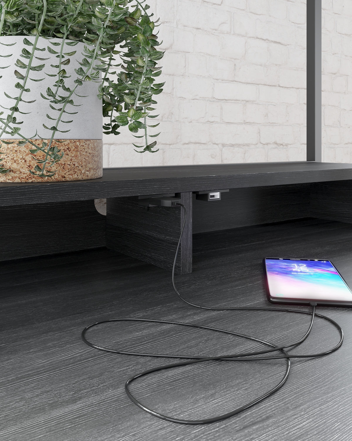 Escritorio y estante para oficina en casa Yarlow