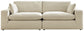 Sofá de dos piezas seccional Elyza