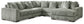 Seccional de 5 piezas Lindyn con chaise longue