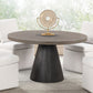 Broager - 5 Pc Dining Table Set (White Swivel Chairs)