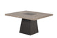 Broager - 5 Pc Dining Table Set (White Swivel Chairs)