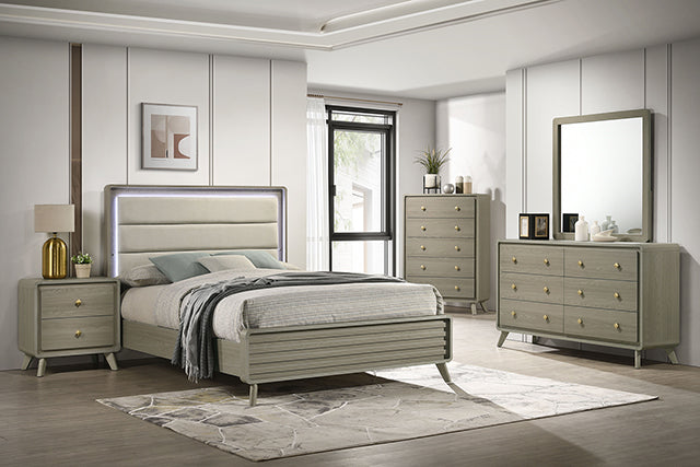 Rainier - 5 Pc Queen Bedroom Set (Upholstered HB)