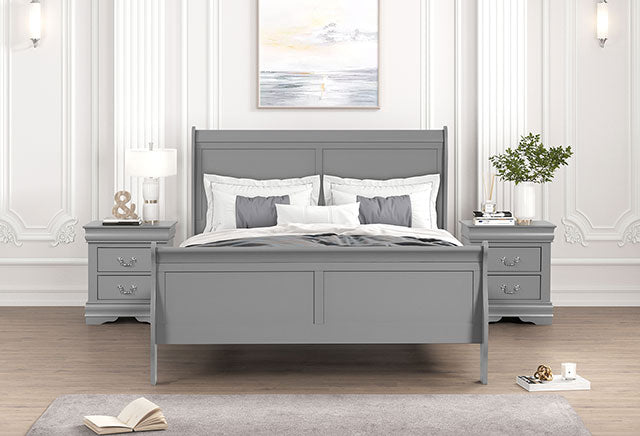 Louis Philippe - 4 Pc Queen Bedroom Set