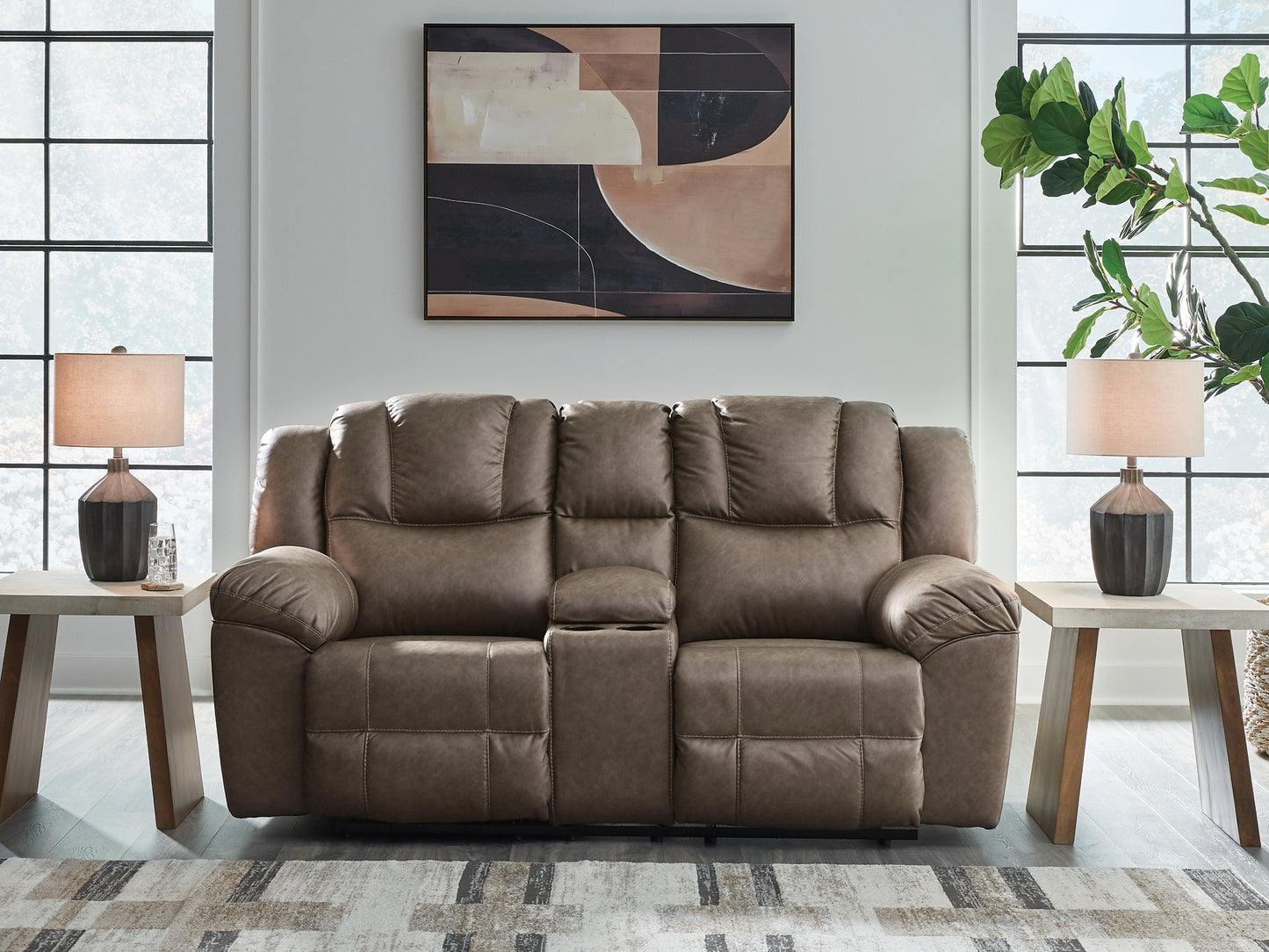 Lowilla DBL Rec Loveseat w/Console
