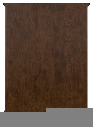 Danabrin California King Panel Bed with Mirrored Dresser, Chest and Nightstand