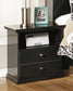 Maribel Full Panel Bed with Mirrored Dresser, Chest and Nightstand