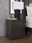 Fraluna King Panel Storage Bed with Mirrored Dresser, Chest and Nightstand