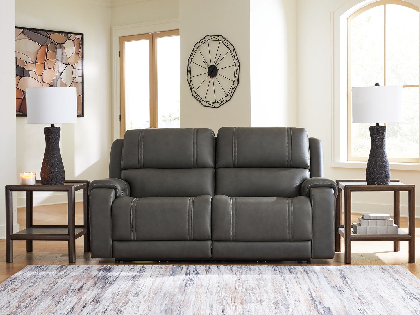 5Z - Pittson 2-Piece Power Reclining Sectional Loveseat
