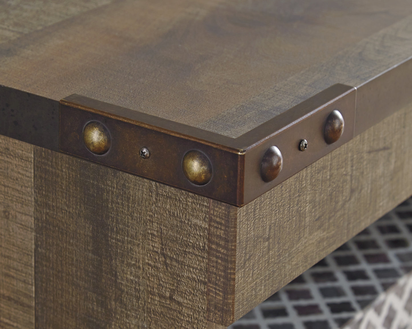 Mueble de TV Trinell de 63" con chimenea eléctrica