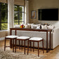Daventry - Sofa Table w/ 3 Counter Ht Stools
