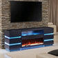 Terni - TV Stand w/ Fireplace & 2 Side Tables