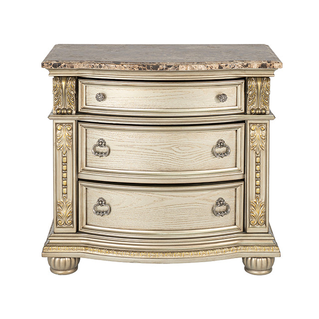 Fromberg - Nightstand w/ Marble Top