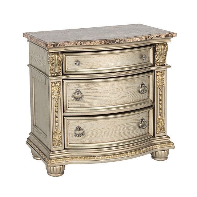 Fromberg - Nightstand w/ Marble Top