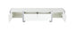 Larvik - TV Stand White w/ Silver Frame