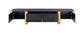 Leknes - TV Stand Black w/ Gold Frame