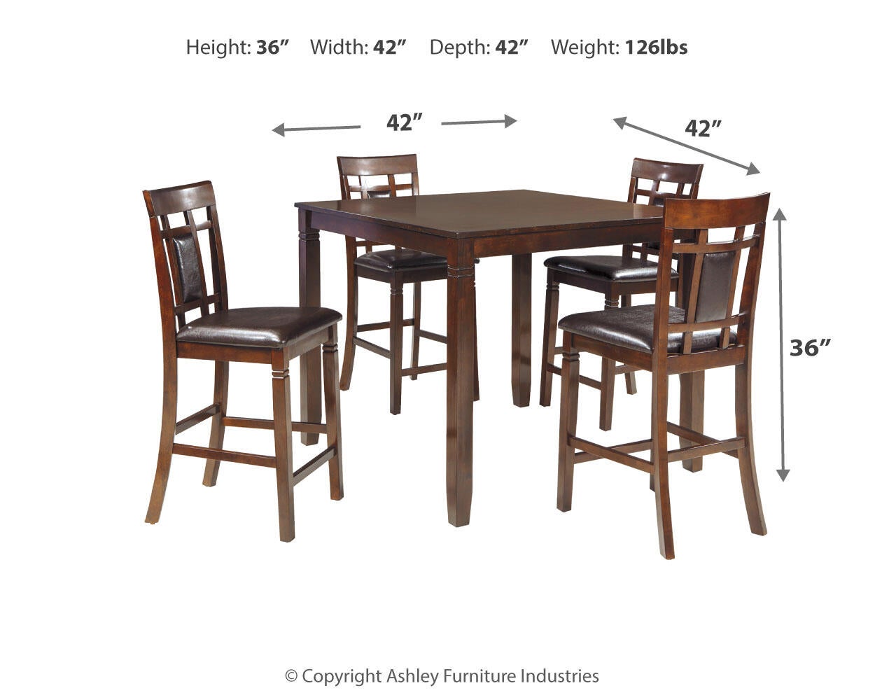Juego de mesa de mostrador Bennox DRM (5/CN)