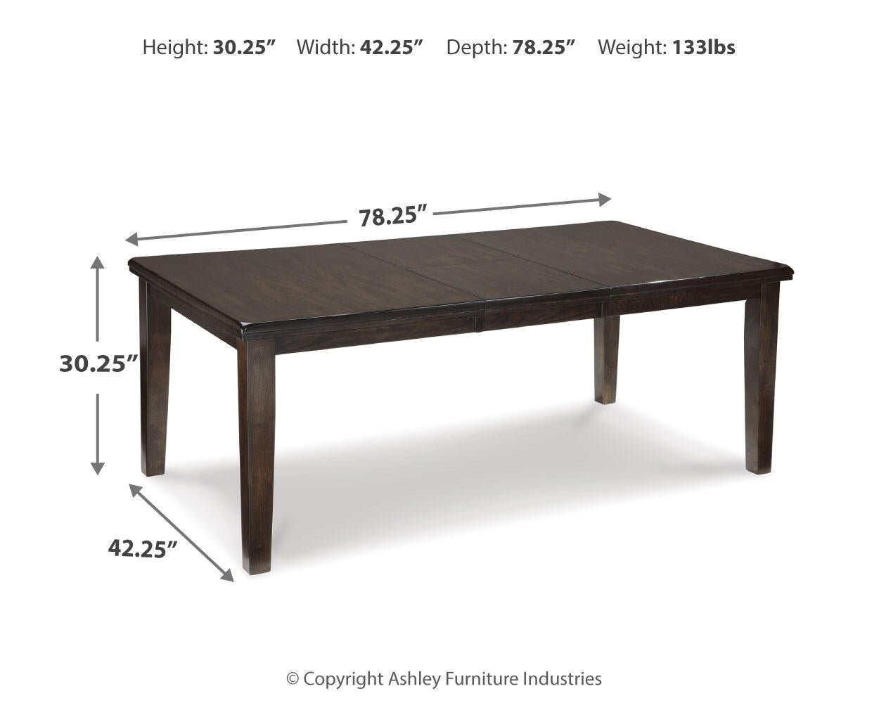 Mesa de comedor RECT EXT de Haddigan