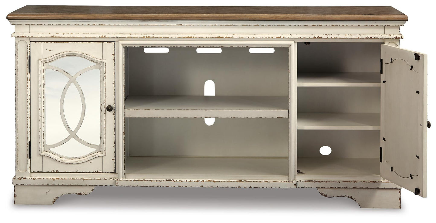 Mueble de TV Realyn XL con opción de chimenea