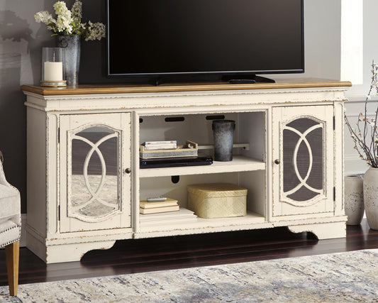 Mueble de TV Realyn XL con opción de chimenea