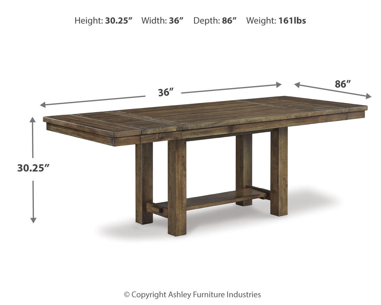 Mesa de comedor RECT EXT de Moriville
