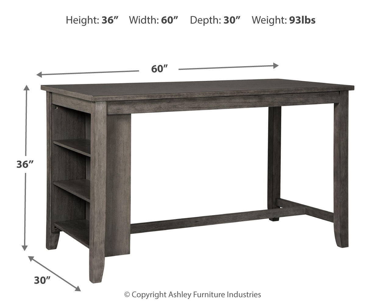 Mesa de comedor RECT de Caitbrook