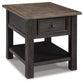 Mesa auxiliar rectangular Tyler Creek