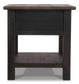 Mesa auxiliar rectangular Tyler Creek