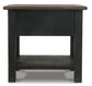 Mesa auxiliar rectangular Tyler Creek