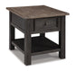 Mesa auxiliar rectangular Tyler Creek