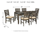 Juego de mesa de comedor Rokane (7 piezas)
