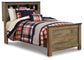Cama con estantería doble Trinell