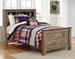 Cama con estantería doble Trinell