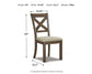 Silla auxiliar UPH para comedor Moriville (2 unidades)