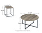 Juego de mesa auxiliar Wadeworth (3 piezas)