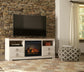 Mueble de TV LG Willowton con opción de chimenea