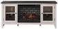 Mueble de TV Dorrinson de 60" con chimenea eléctrica