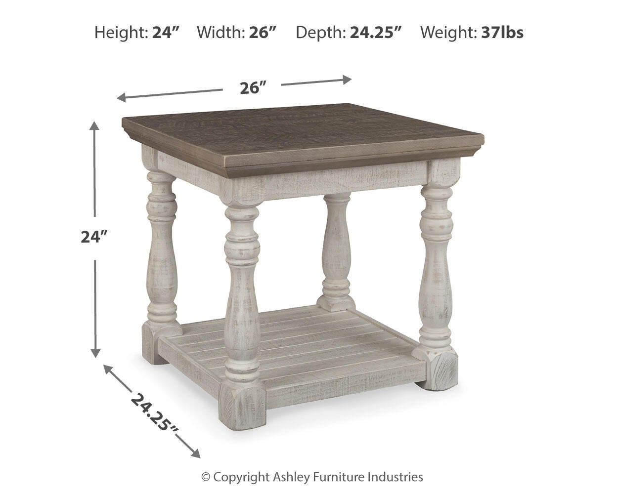 Mesa auxiliar rectangular Havalance