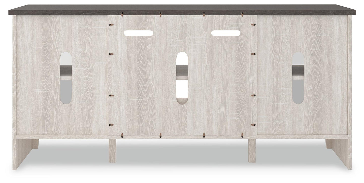 Mueble de TV LG Dorrinson con opción de chimenea