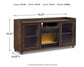 Mueble de TV Starmore de 70" con chimenea eléctrica