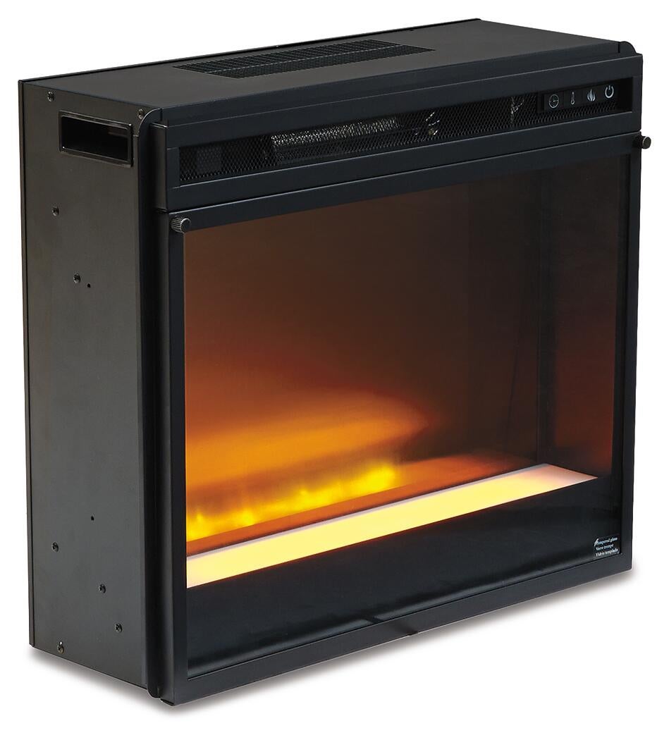 Mueble de TV Wynnlow de 63" con chimenea eléctrica
