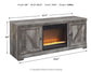 Mueble de TV Wynnlow de 63" con chimenea eléctrica