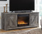 Mueble de TV Wynnlow de 63" con chimenea eléctrica