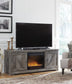 Mueble de TV Wynnlow de 63" con chimenea eléctrica