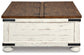 Mesa de cóctel Wystfield con espacio de almacenamiento