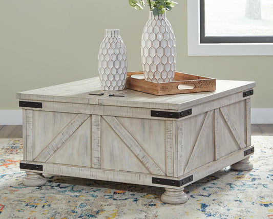 Mesa de cóctel Carynhurst con espacio de almacenamiento