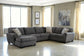 Seccional de 3 piezas Ambee con chaise longue